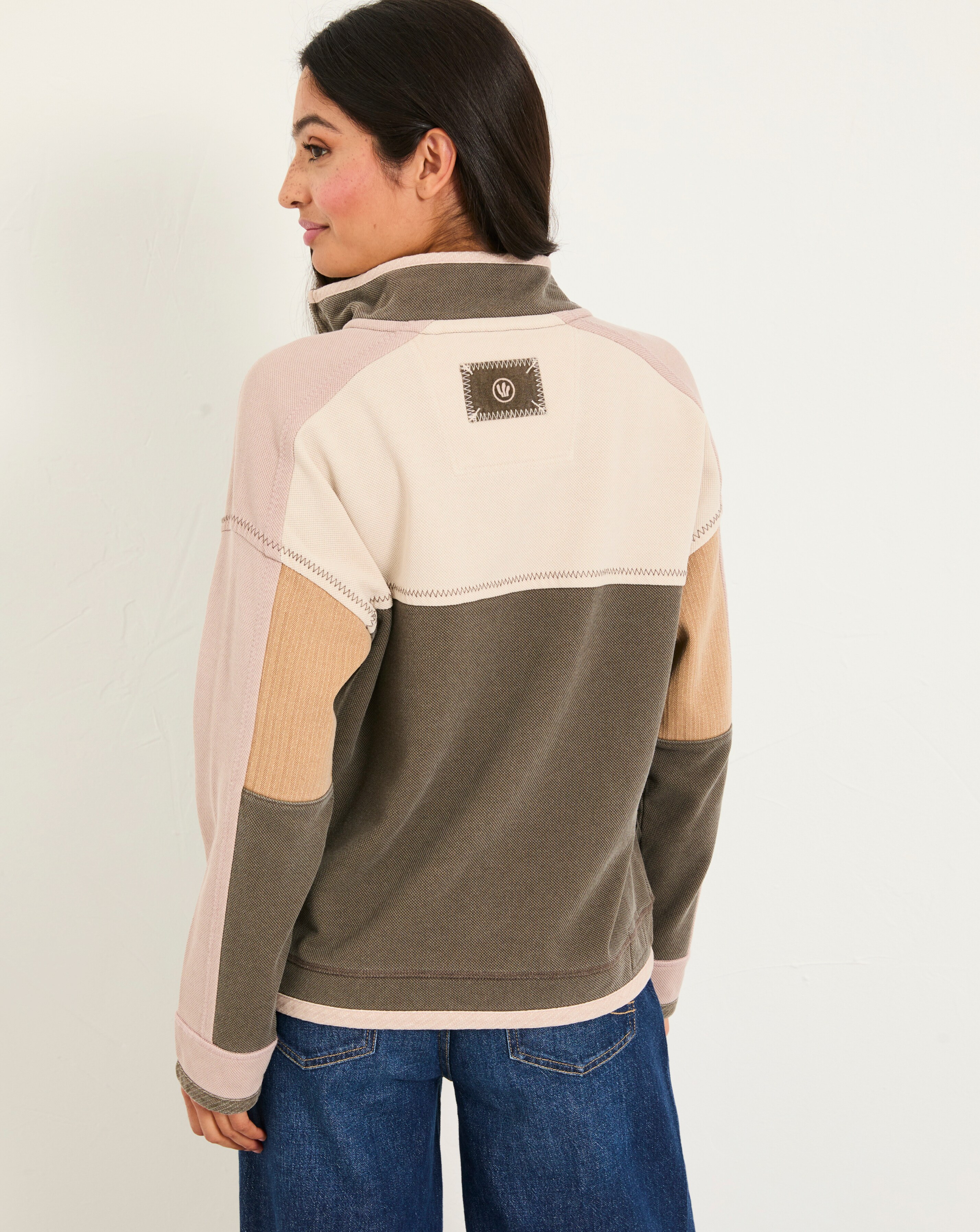 Ｆ.A.T. OMBLAPE FAT FatFace Relaxed Airlie 1/4 Zip Jumper | Ambrose Wilson