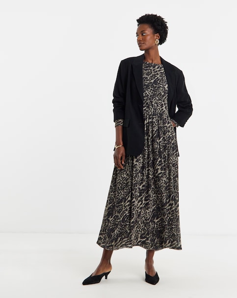 Mesh Long Sleeve Dress