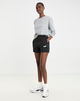 PUMA Essentials Small No.1 Logo 5&quot; High Waist Shorts
