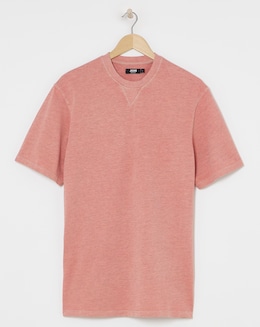Over Dyed Marl Relaxed Fit T-Shirt Long