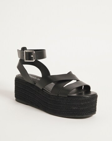 Arabella Flatform Espadrille Sandals - Wide Fit (E)