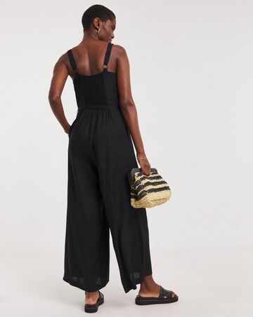 Wide Leg Strappy Jumpsuit
