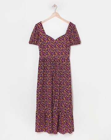 Simply Be Ditsy Print Supersoft Jersey Floral Maxi Dress