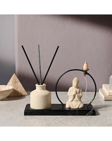 Serenity Buddha Incense & Diffuser Holder Gift Set