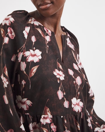 Long Sleeve Smock Maxi Dress