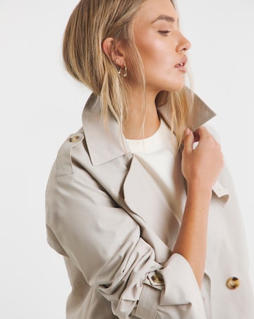 Simply Be Stone Cropped Trench