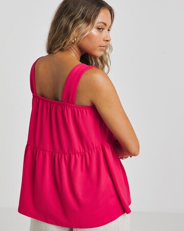 Hot Pink Supersoft Tiered Vest