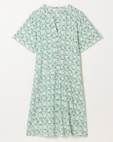 Fatface Meggie Fan Geo Jersey Dress