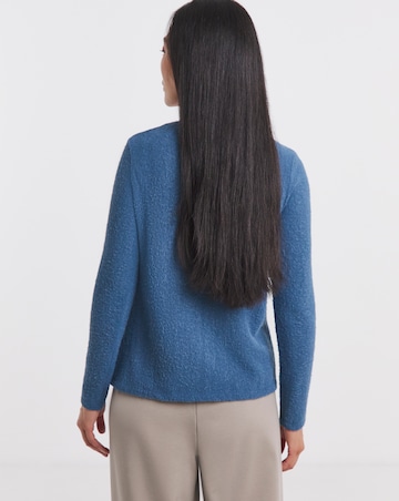 Blue Brushed Soft Touch Cardigan