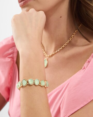 Accessorize Gemstone Stretch Bracelet