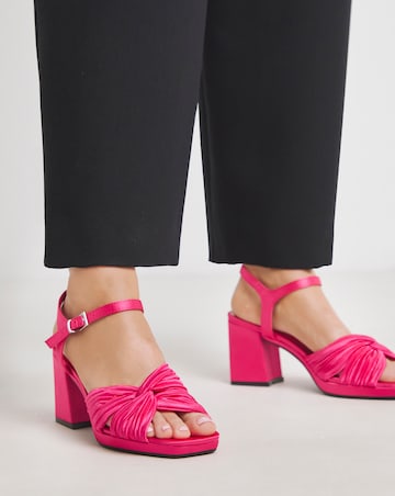 Citrus Crossover Detail Heeled Sandals - Extra Wide Fit (EEE)