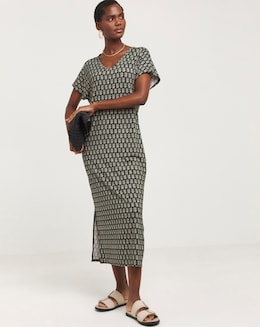 Great Value Soft Touch Midi T-shirt Dress