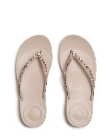 FitFlop Rose Iqushion Multi-Crystal Ergonomic Flip-Flops - Standard Fit (D)