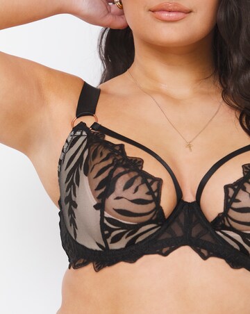 Figleaves Curve Tease New Embroidery Plunge Bra