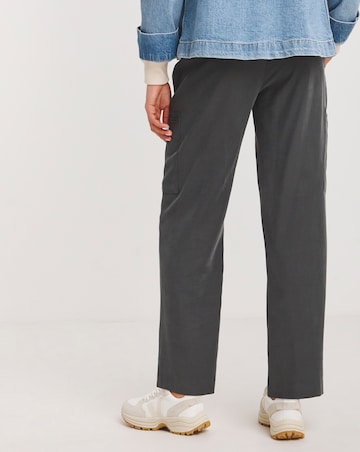 Charcoal Soft Pull On Utility Trousers