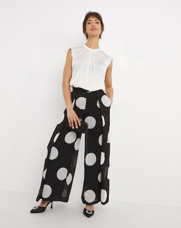 Joanna Hope Wide Leg Spot Trouser