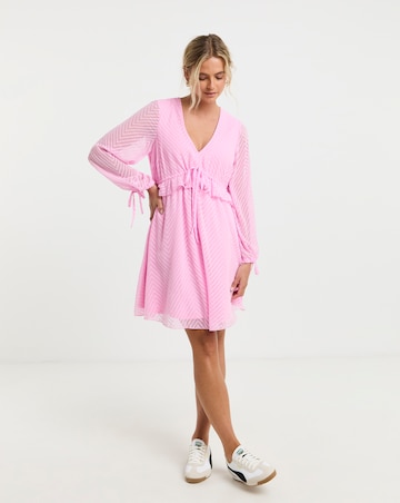 Georgette Frill Skater Dress