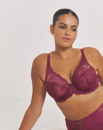 Pretty Secrets (2 Pack) New Ella Wired Full Cup Bras (C-J) Fig/Cherry