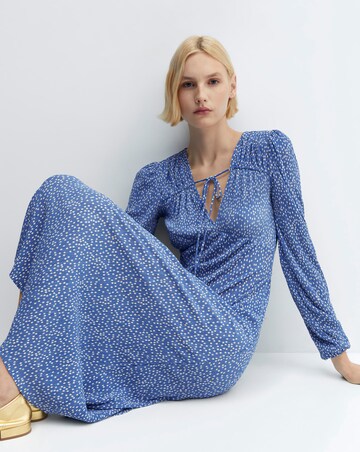 Mango Printed Bow Tie Dress