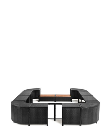 Lay-Z-Spa 188cm Square Rattan Hot Tub Surround