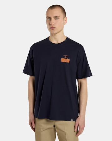Dickies Short Sleeve Apison Back Graphic T-Shirt - Navy