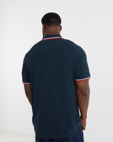 Jack & Jones Paulos Tipped Polo - Navy
