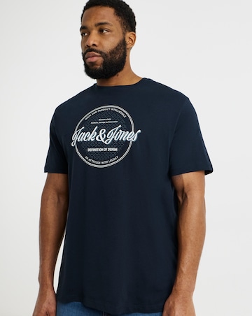 Jack & Jones Dover Logo T-Shirt - Navy