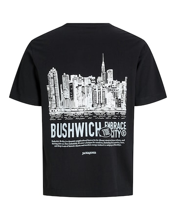Jack & Jones Bushwich Back Graphic T-Shirt - Black