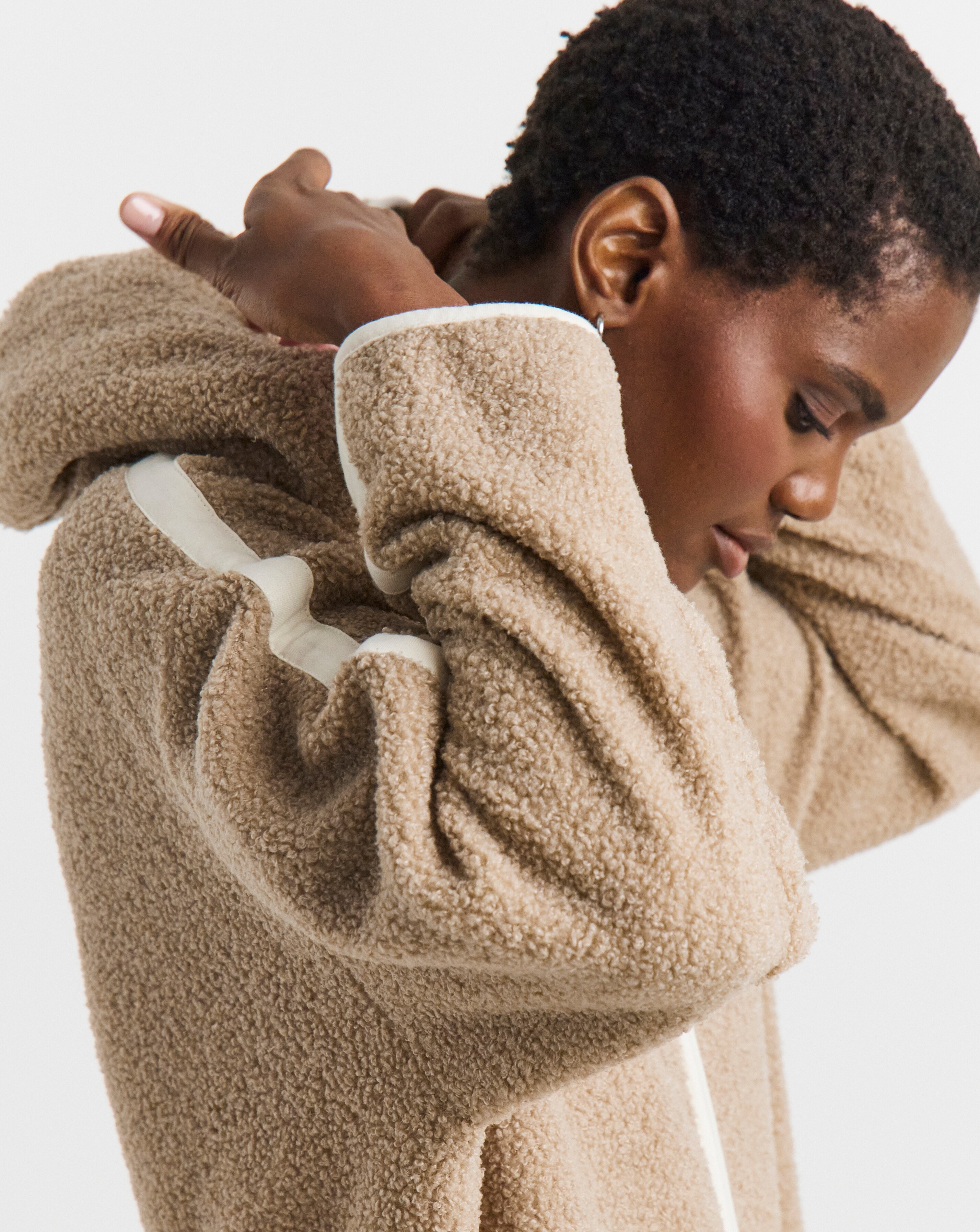 Pretty Secrets Zip Through Fleece Lounge Cardigan | Ambrose Wilson