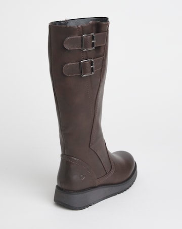 Heavenly Feet Bernice Knee High Boots Standard Calf Ex Wide Fit