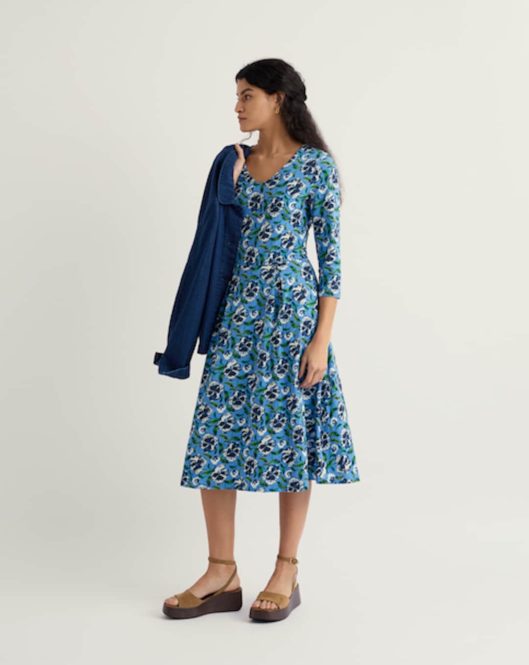 sachin and babi light blue dress How to Dress Down a Dress for Summer