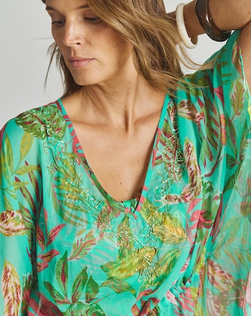 MAGISCULPT Embellished Beach Kaftan