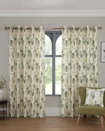 Sundour Bamford Lined Eyelet Curtains