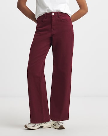 Burgundy Authentic Dad Jean