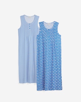 Value 2 Pack Cotton Sleeveless Nighties