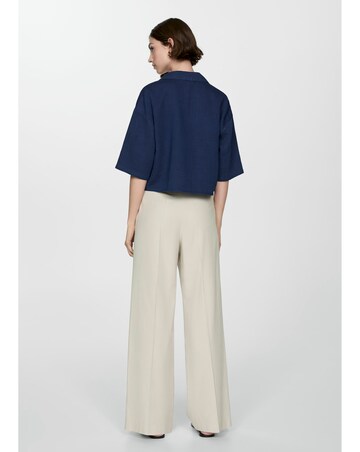 Mango Bambie Short Sleeve Cotton Shirt