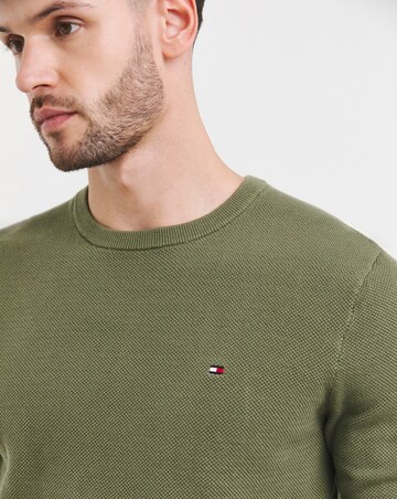 Tommy Hilfiger Structured Crew Neck Jumper Olive