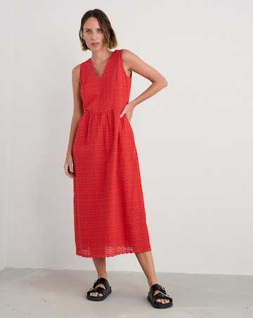 Seasalt Cornwall Meadow Saffron Broderie Dress