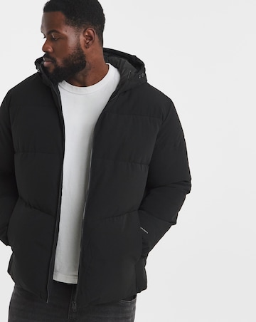 Jack & Jones Global Puffer Coat - Black