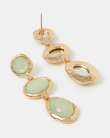 Accessorize Triple Stone Drop Earrings