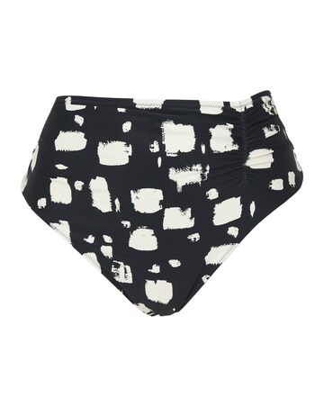 Panache Midi Gather Bikini Pant Black Sand