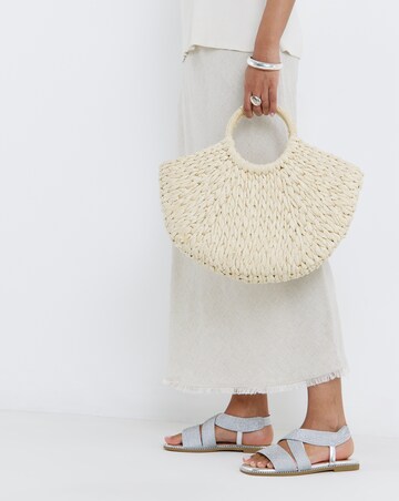 Janna Elasticated Flat Sandals - Extra Wide Fit (EEE)