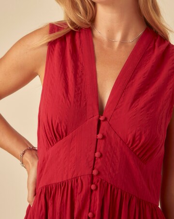 Nobody's Child Sleeveless Starlight Midi Dress Plain