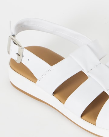 Estrella Leather Tubular Fisherman Sandals - Extra Wide Fit (EEE)