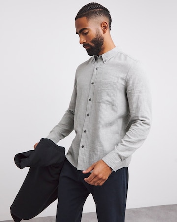 Long Sleeve Textured Shirt