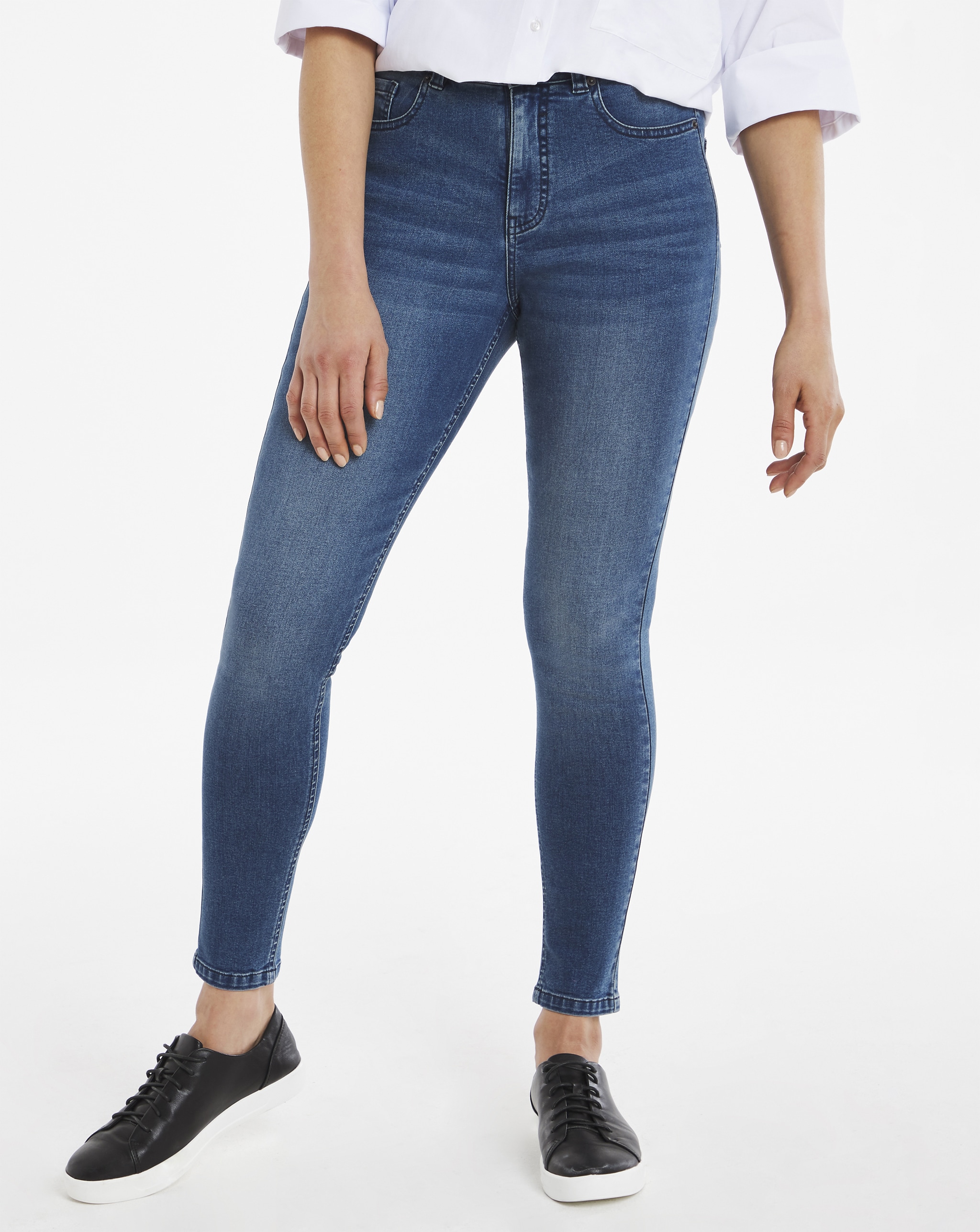 Front view of skinny fit jeans