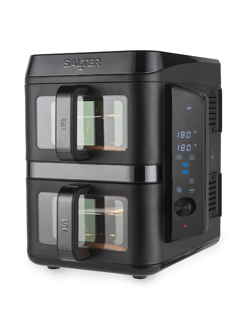 Salter EK6534 Verticook View Dual Basket Air Fryer with Viewing Windows