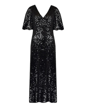 Ro&Zo Evor Sequin Midi Dress