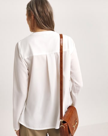Wrap Drape Blouse