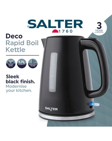 Salter Deco 2 Slice Toaster and Rapid Boil Kettle Bundle